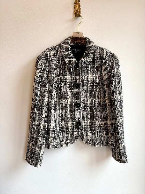 Girl Style Lafayette 148 | Tweed Pattern Evening Jacket (Vintage)